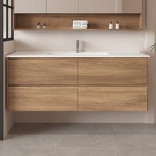 Horizon 1500mm Light Oak Wall Hung Vanity